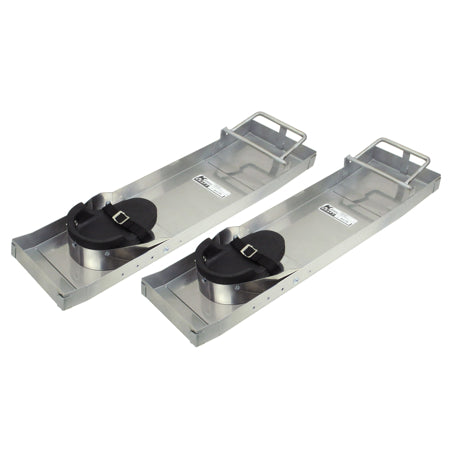31" x 8" Heavy-Duty Stainless Steel Knee Boards (Pair)