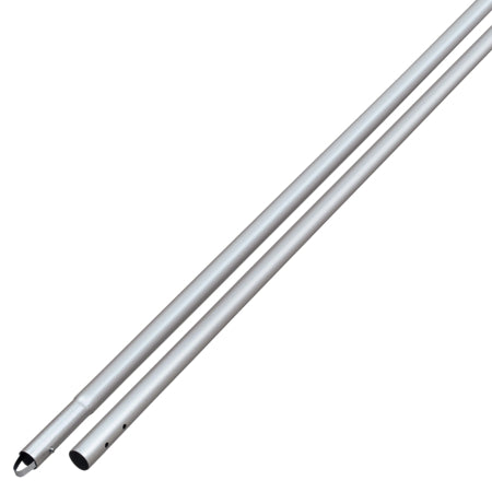 6' Anodized Aluminum Swaged Button Handle - 1-3/8" Diameter