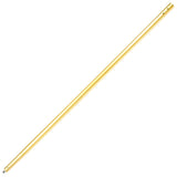 6' Anodized Aluminum Swaged Button Handle - 1-3/4" Diameter