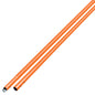 8' Anodized Aluminum Swaged Button Handle - 1-3/8" Diameter