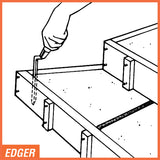 Bull Nose Step-Saver® Vertical Groover 6" L x 1/2" W x 1" D
