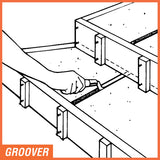 Bull Nose Step-Saver® Vertical Groover 6" L x 1/2" W x 1" D