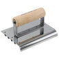 6" x 4-1/2" 1/2"R Safety Step Edger/Groover with Wood Handle