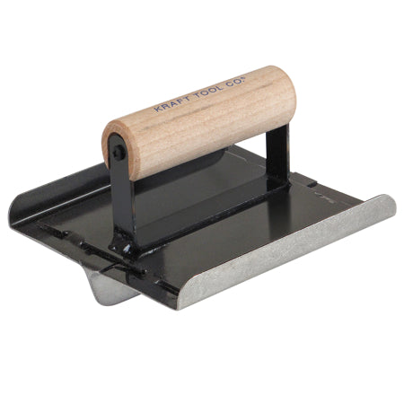 6" x 6" 1/2"R 1"D All Steel Hand Groover with Wood Handle