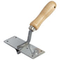 2"x6" 1/2"R 1/2"D 3/4"W Stainless Steel Curb Jointer with Wood Handle