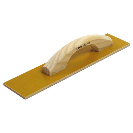 20" x 3-1/2" Square End Laminated Canvas-Resin Hand Float with Wood Handle