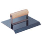6" x 8" 45 Degree Angle 3/4"Drop Blue Steel Chamfer Edger with Wood Handle