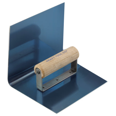 7" x 6" x 6" 3/4"R Blue Crucible Steel Inside Step Tool with Batter with Wood Handle