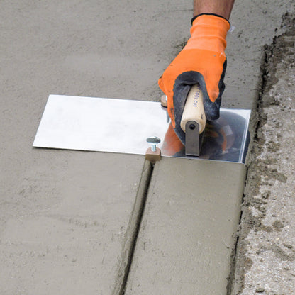 5" x 12" 1/2"R, 3/4"D Stainless Steel Edger with Adjustable Groover