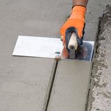 5" x 12" 1/2"R, 3/4"D Stainless Steel Edger with Adjustable Groover