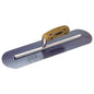 Elite Series Five Star™ 18" x 4" Blue Steel Pool Trowel with Cork Handle on a 15-5/8" Long Shank