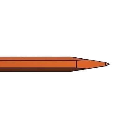 20" Moil Point Electric Breaker Bit, 1-1/8" Shank