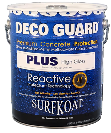 Deco Guard High Gloss, Topical Concrete Cure & Seal