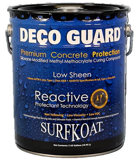 Deco Guard Low Sheen, Topical Concrete Cure & Seal