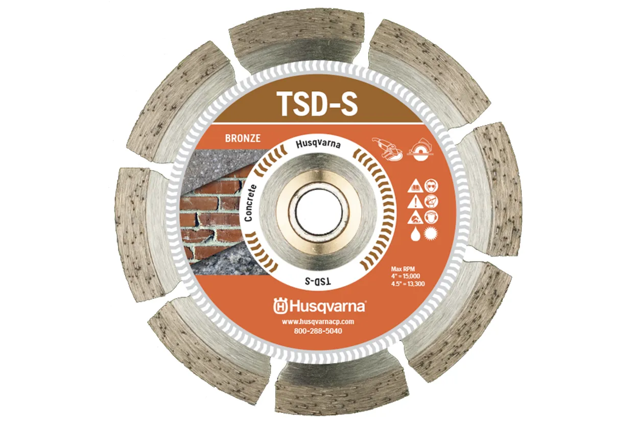 TDS-S Dri Disc 4.5" Diamond Blade, Cured Concrete