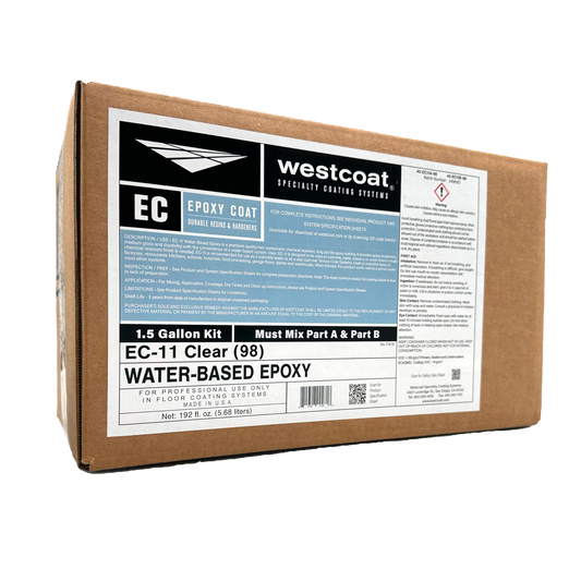 Westcoat EC-11 Water Based Epoxy, 1.5gal Kit