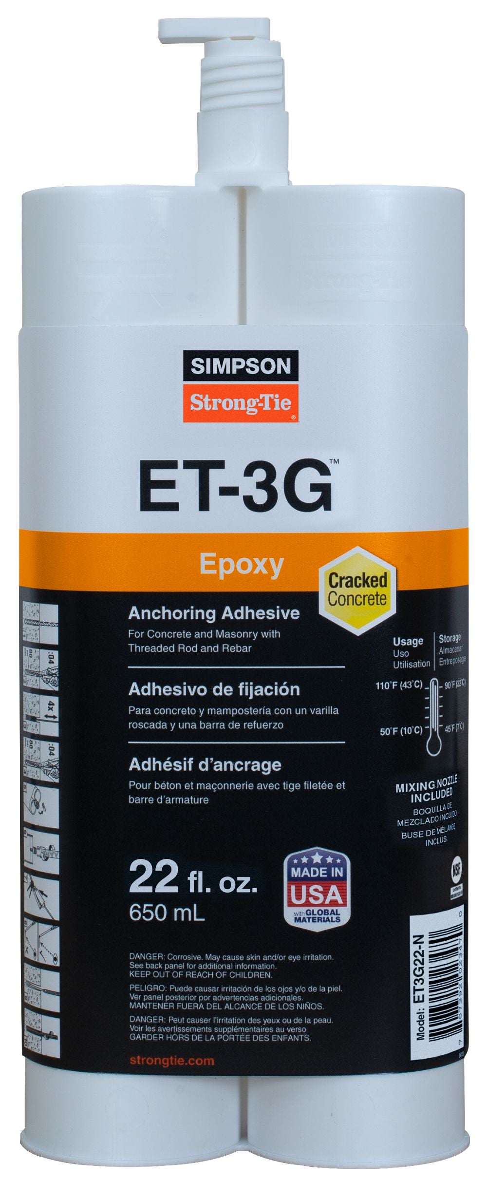 ET-3G™ Epoxy Adhesive, 22oz