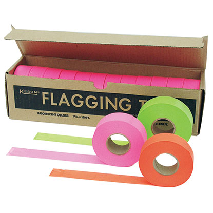 Glo-Orange Flagging Tape, 150ft