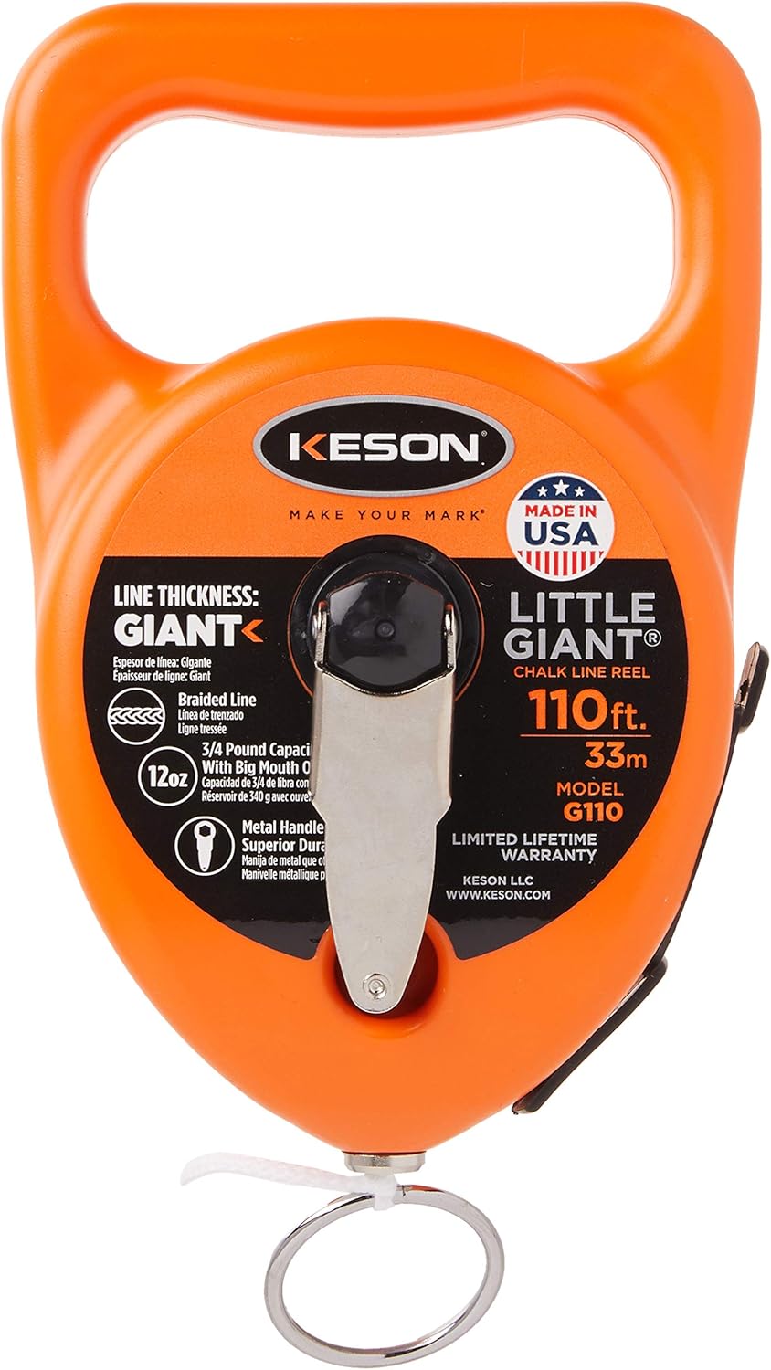 Keson G110 Little Giant Chalk Reel, 110ft