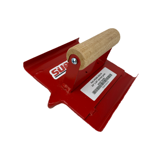 6"x6" 1/2" #304 Hand Groover w/ Wood Handle
