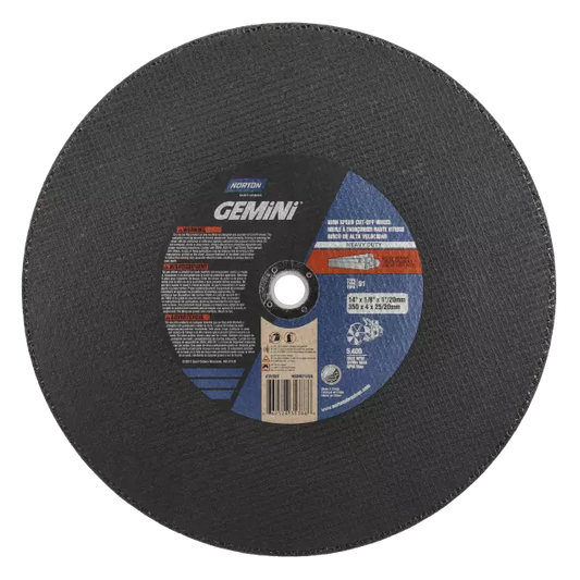 Norton Gemini Ductile C SC Type 01/41 High Speed Cut-Off Wheel