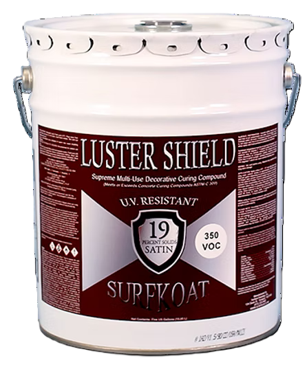 Luster Shield Satin, Low VOC Topical Concrete Sealer