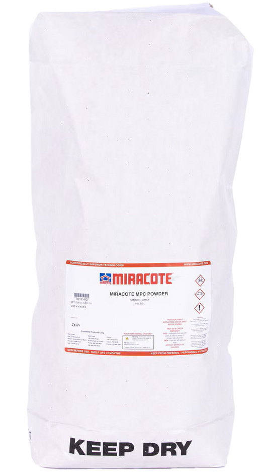 Miracote MPC Smooth Gray Powder, 40lb Bag