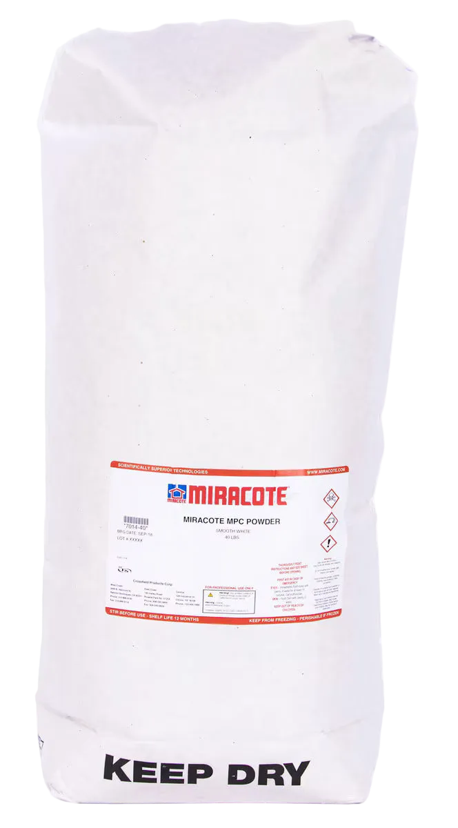 Miracote MPC Smooth White Powder, 40lb Bag