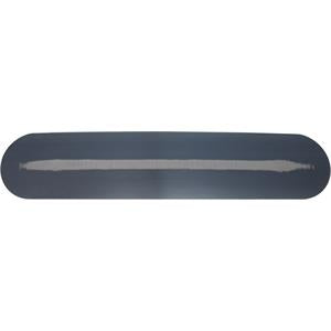 20" Blue Steel Fully Rounded Hand Trowel w/ Wood Handle
