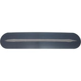 20" Blue Steel Fully Rounded Hand Trowel w/ Wood Handle