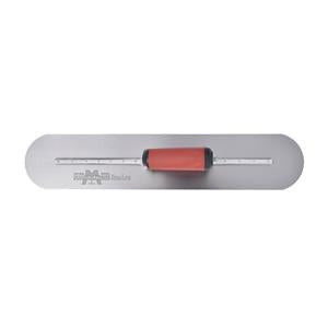 20" Fully Rounded Steel Hand Trowel w/ Durasoft Handle