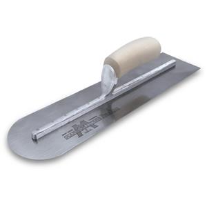 20" Round End Steel Hand Trowel w/ Wood Handle