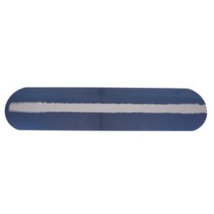 18" Fully Rounded Blue Steel Hand Trowel w/ Wood Handle