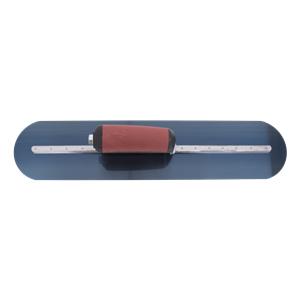 18" Fully Rounded Blue Steel Hand Trowel w/ Durasoft Handle