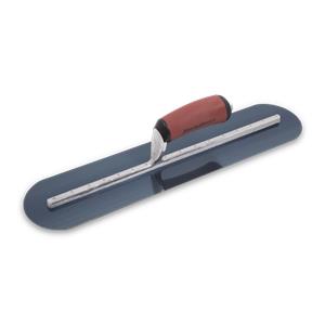 18" Fully Rounded Blue Steel Hand Trowel w/ Durasoft Handle