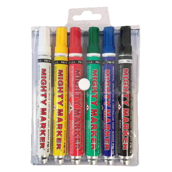 Mighty Marker Valve Paint Pens, 6pc