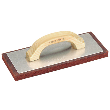 10" x 4" Coarse Cell Red Rubber Float with Wood Handle