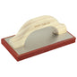 8" x 4" Fine Cell Red Rubber Float with Wood Handle