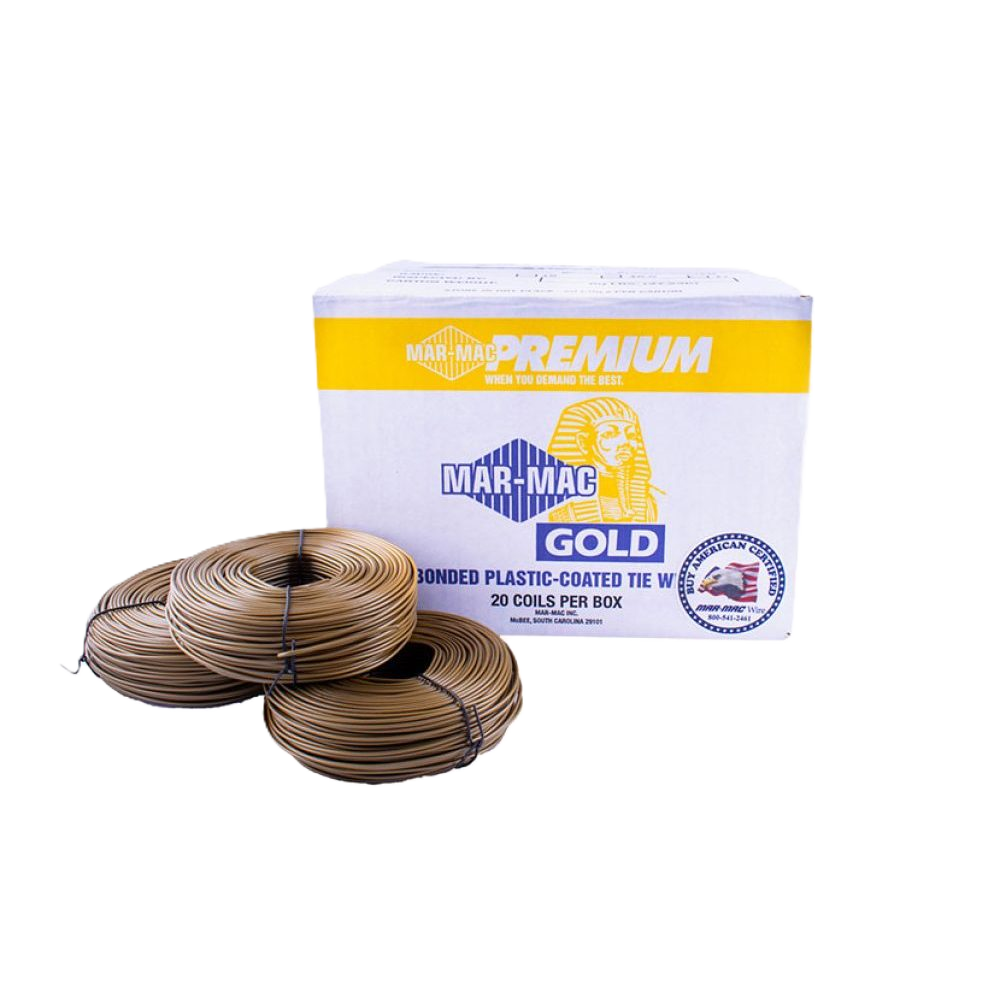 16GA Plastic Coated Gold Rebar Tie Wire, 3LB Roll