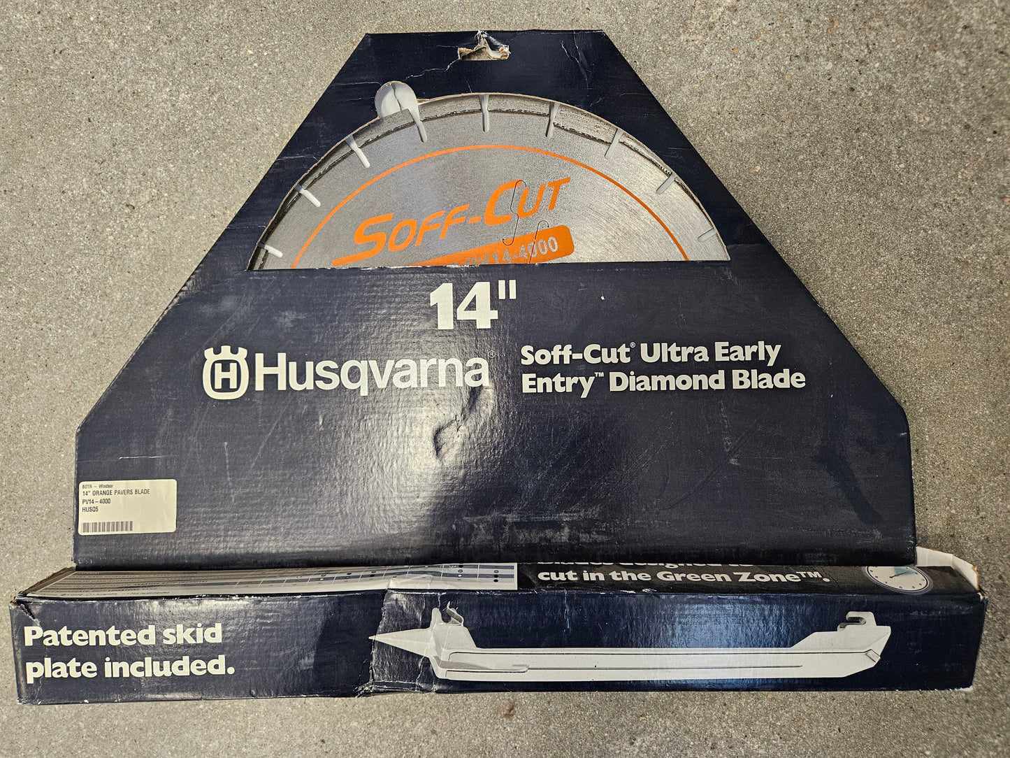 PV14-4000 14" Pavers Blade, Orange