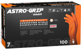 Astro-Grip® Powder-Free Exam Grade Nitrile Disposable Gloves - 7 Mil - 100PK
