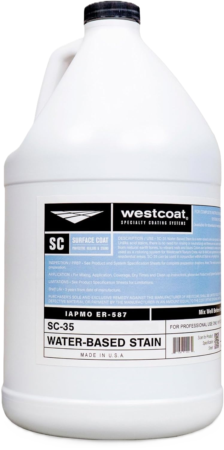Westcoat SC-35 Water Based Stain, 1gal