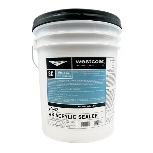 Westcoat SC-42 Water-Based Acrylic Sealer, 5gal