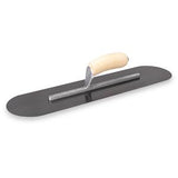 20" Blue Steel Pool Trowel w/ Wood Handle