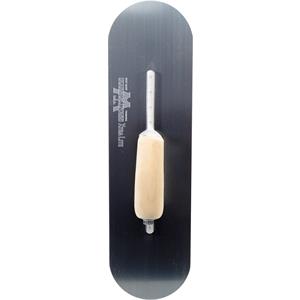 18" Blue Steel Pool Trowel w/ Wood Handle