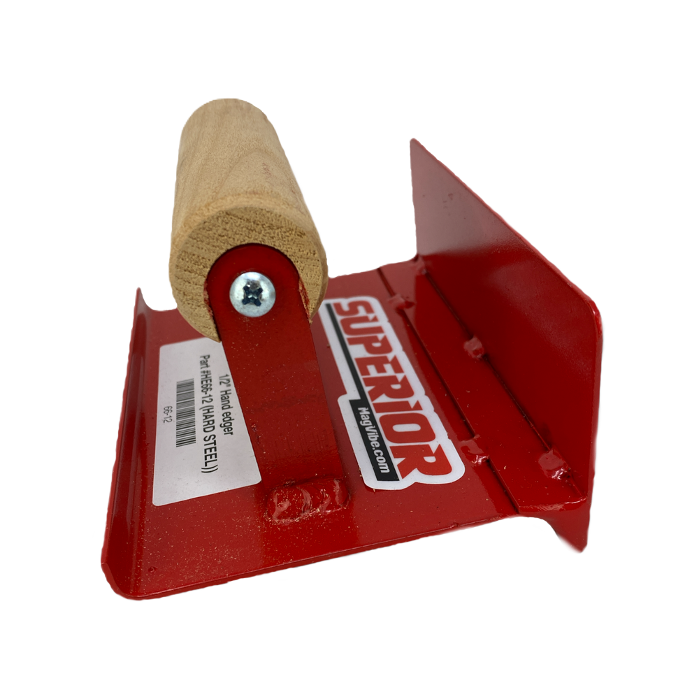 6"x6" Hard Steel Slab to Step Edger, 1/2"R