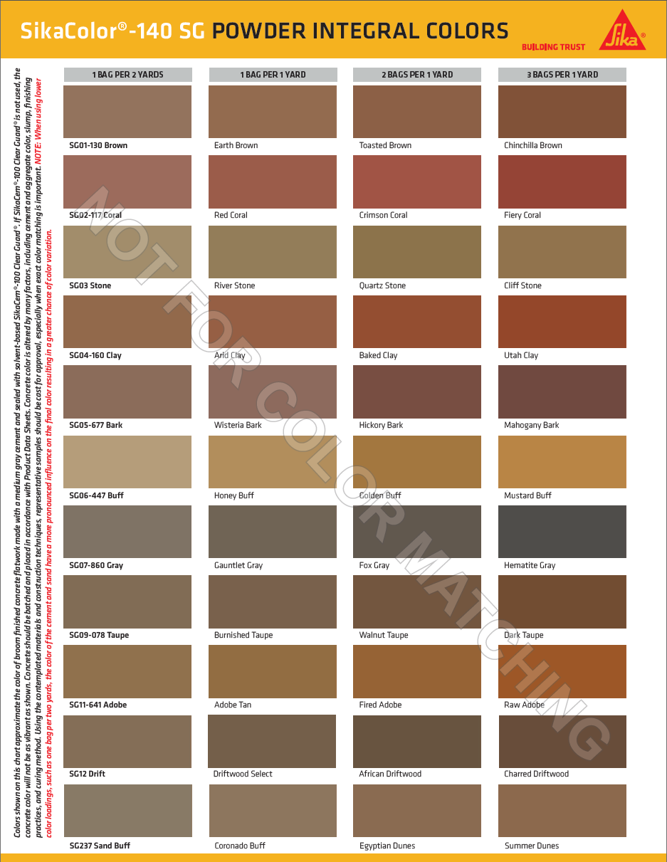 Sika 140SG Integral Color