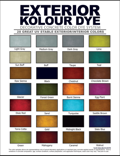 Surfkoat Exterior Kolour Dye - 16oz, Makes 1GAL
