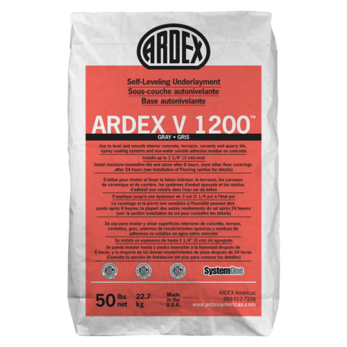 Ardex V1200 Self Leveling Underlayment, 50lb Bag
