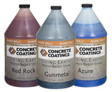 Concrete Coatings Living Earth Water-Based Stain, 1gal OR 32oz Concentrate
